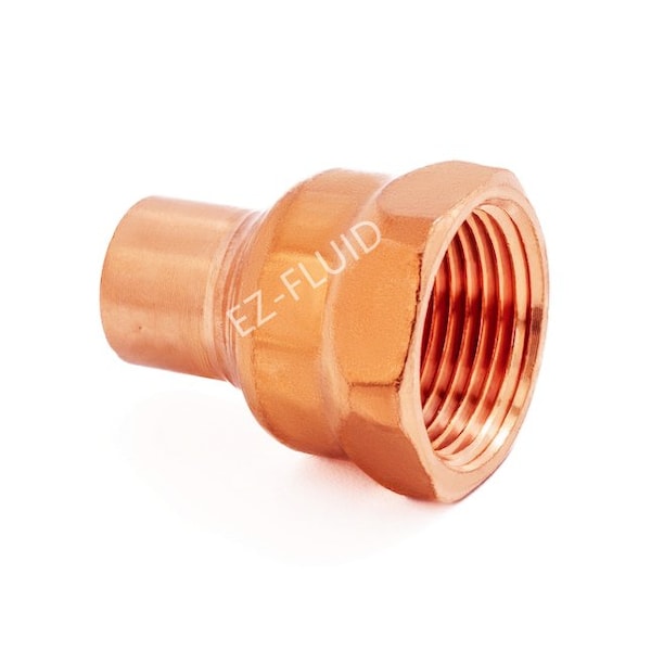 Ez-Fluid 3/4 x 1/2 C x F FEMALE ADAPTER COPPER EZCF05 - main